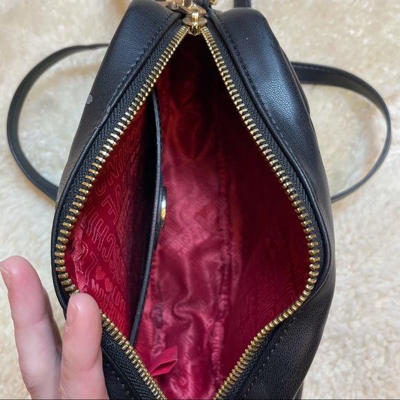 Love Moschino Black Heart Studded Crossbody Bag - Picture 6 of 10